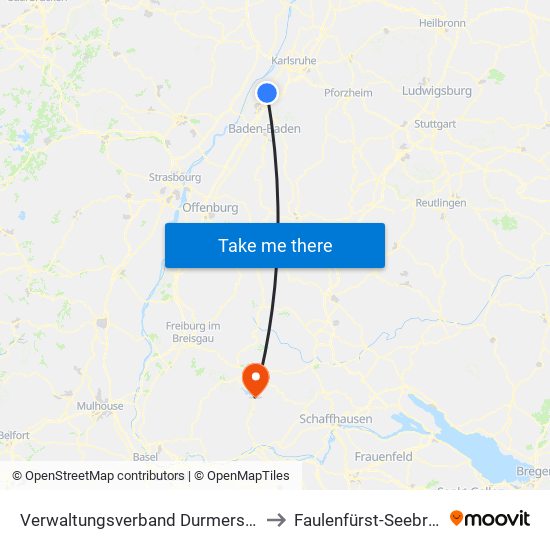 Verwaltungsverband Durmersheim to Faulenfürst-Seebrugg map