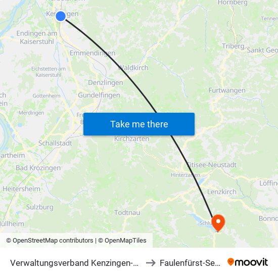 Verwaltungsverband Kenzingen-Herbolzheim to Faulenfürst-Seebrugg map