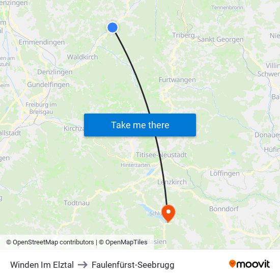 Winden Im Elztal to Faulenfürst-Seebrugg map