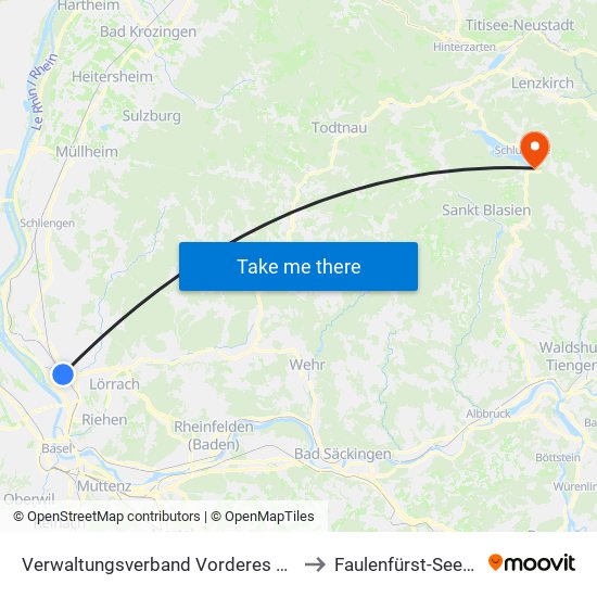Verwaltungsverband Vorderes Kandertal to Faulenfürst-Seebrugg map