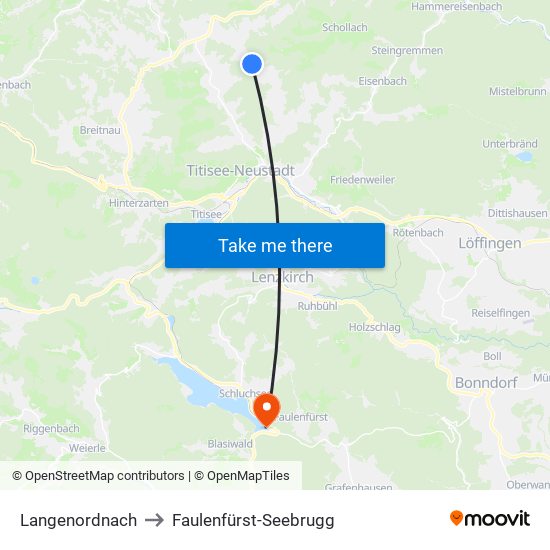 Langenordnach to Faulenfürst-Seebrugg map