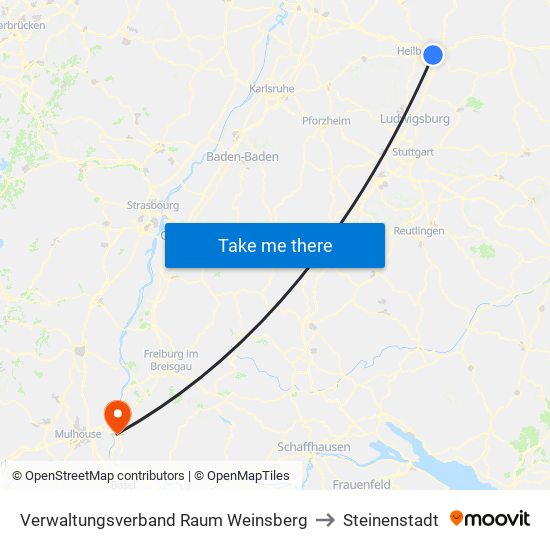Verwaltungsverband Raum Weinsberg to Steinenstadt map