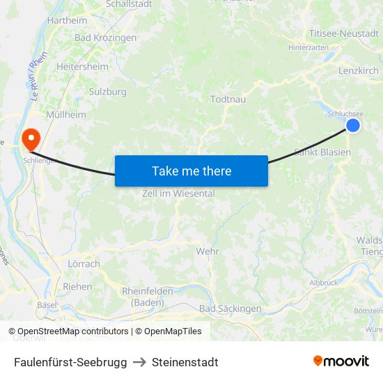 Faulenfürst-Seebrugg to Steinenstadt map