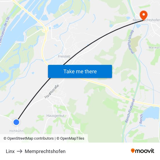 Linx to Memprechtshofen map