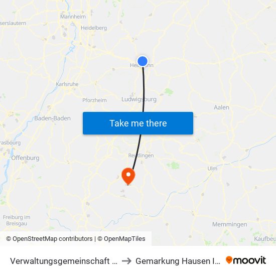 Verwaltungsgemeinschaft Neckarsulm to Gemarkung Hausen Im Killertal map