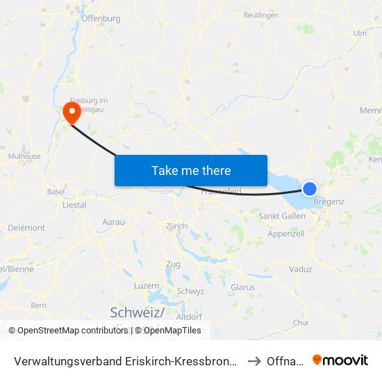 Verwaltungsverband Eriskirch-Kressbronn am Bodensee-Langenargen to Offnadingen map