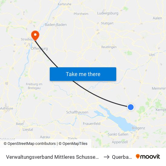 Verwaltungsverband Mittleres Schussental to Querbach map