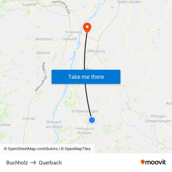 Buchholz to Querbach map