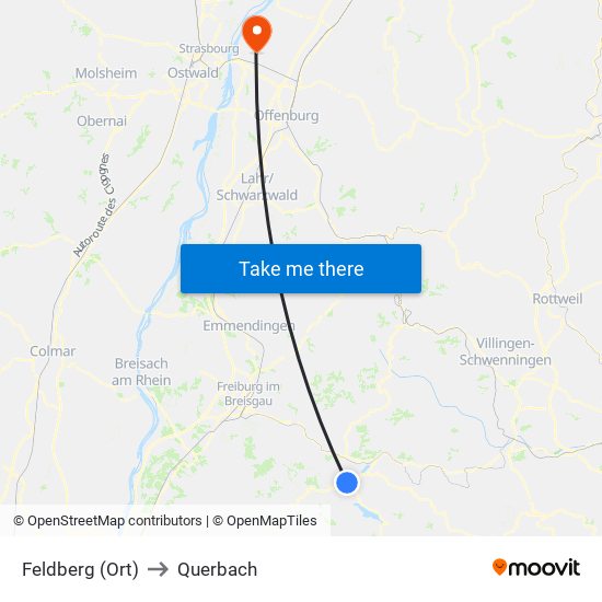 Feldberg (Ort) to Querbach map