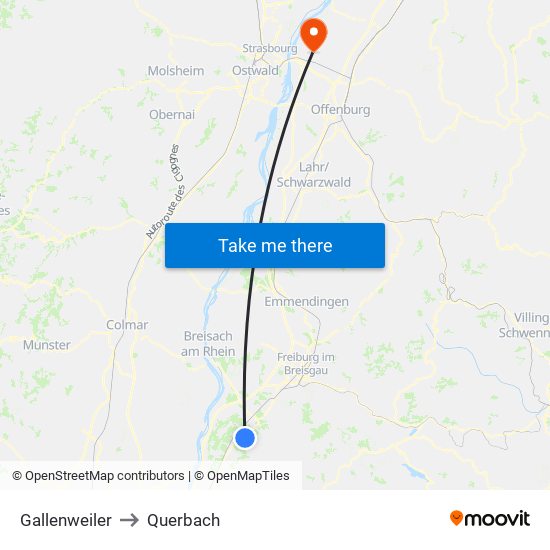 Gallenweiler to Querbach map