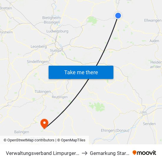 Verwaltungsverband Limpurger Land to Gemarkung Starzeln map