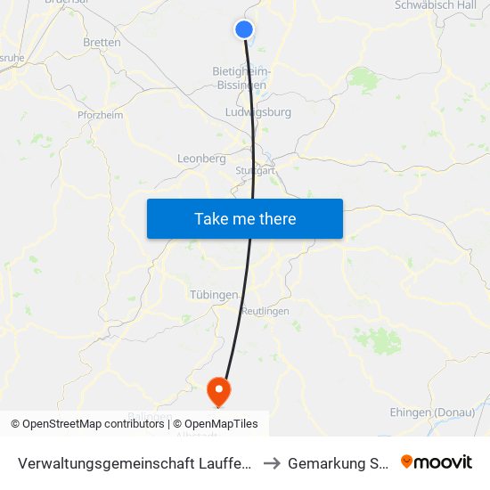 Verwaltungsgemeinschaft Lauffen am Neckar to Gemarkung Starzeln map