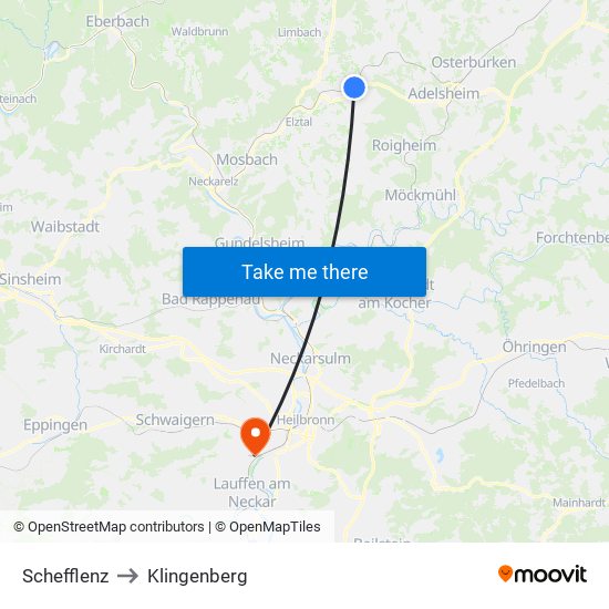 Schefflenz to Klingenberg map