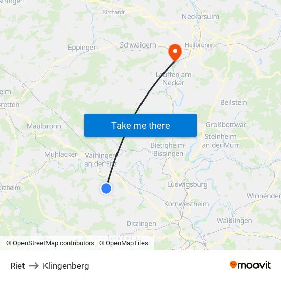 Riet to Klingenberg map