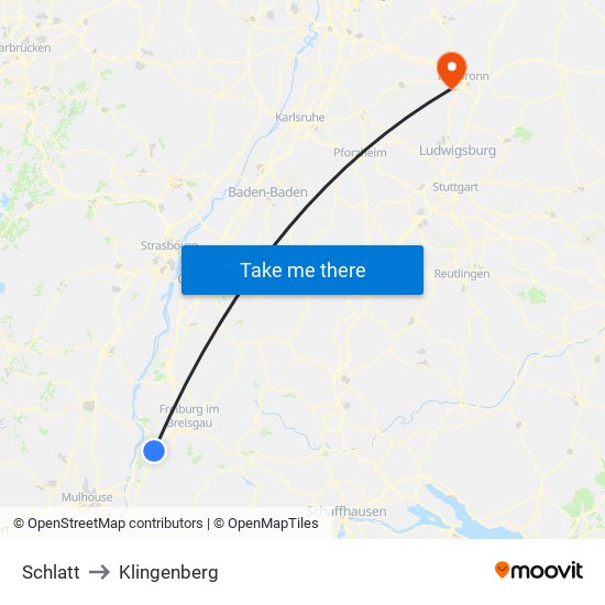 Schlatt to Klingenberg map