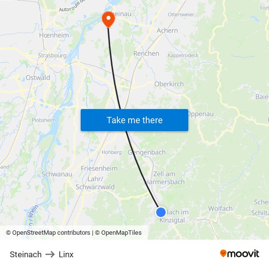 Steinach to Linx map