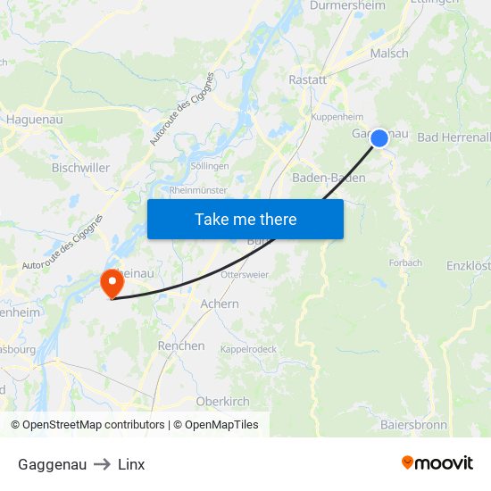 Gaggenau to Linx map