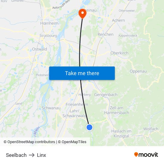 Seelbach to Linx map