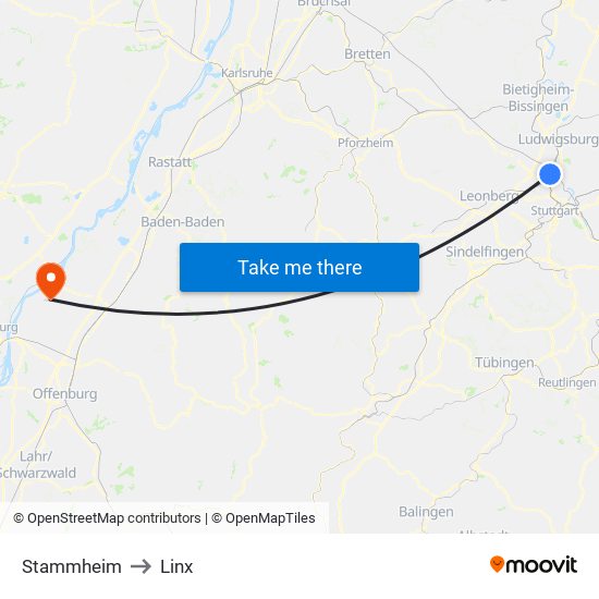 Stammheim to Linx map