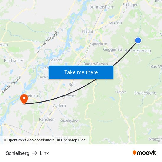 Schielberg to Linx map