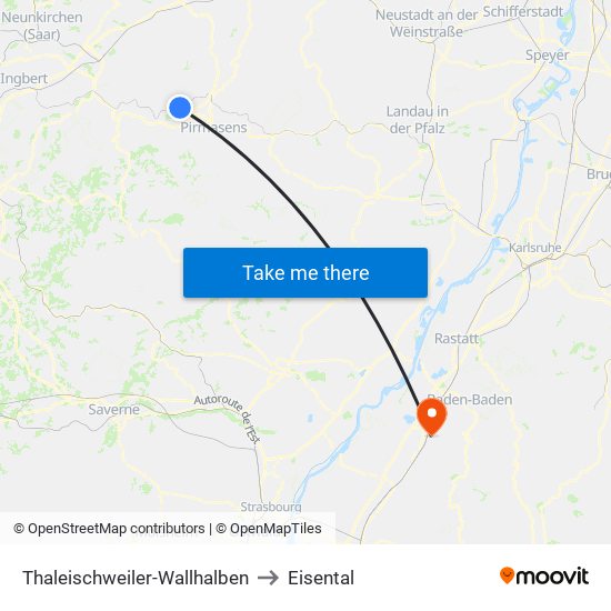 Thaleischweiler-Wallhalben to Eisental map