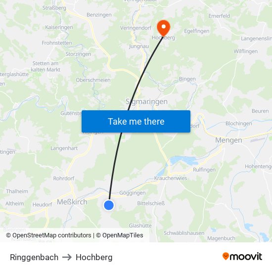 Ringgenbach to Hochberg map