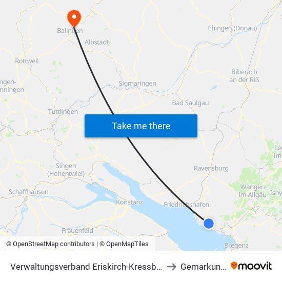 Verwaltungsverband Eriskirch-Kressbronn am Bodensee-Langenargen to Gemarkung Engstlatt map