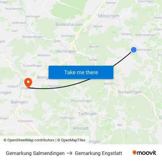 Gemarkung Salmendingen to Gemarkung Engstlatt map