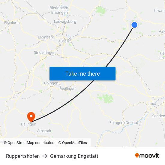 Ruppertshofen to Gemarkung Engstlatt map