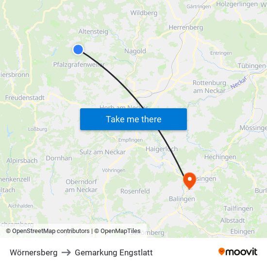 Wörnersberg to Gemarkung Engstlatt map