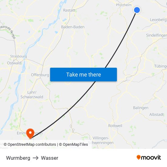 Wurmberg to Wasser map