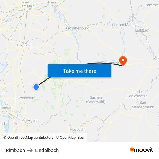 Rimbach to Lindelbach map