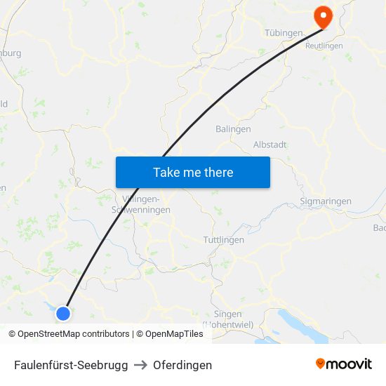 Faulenfürst-Seebrugg to Oferdingen map