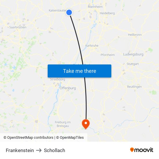 Frankenstein to Schollach map