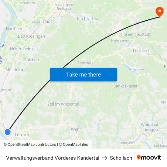 Verwaltungsverband Vorderes Kandertal to Schollach map