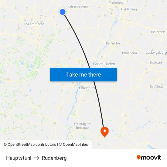 Hauptstuhl to Rudenberg map