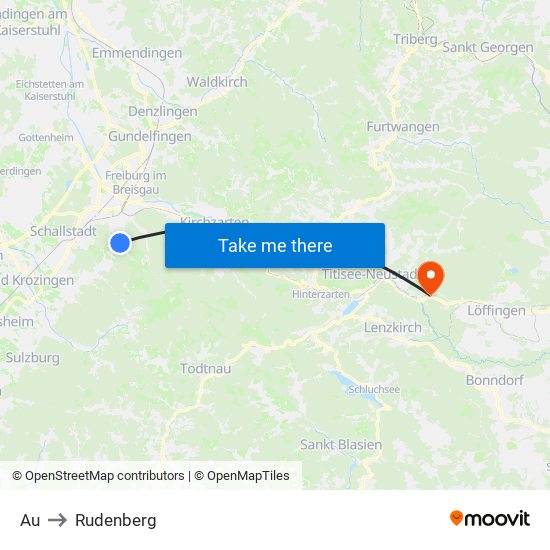 Au to Rudenberg map