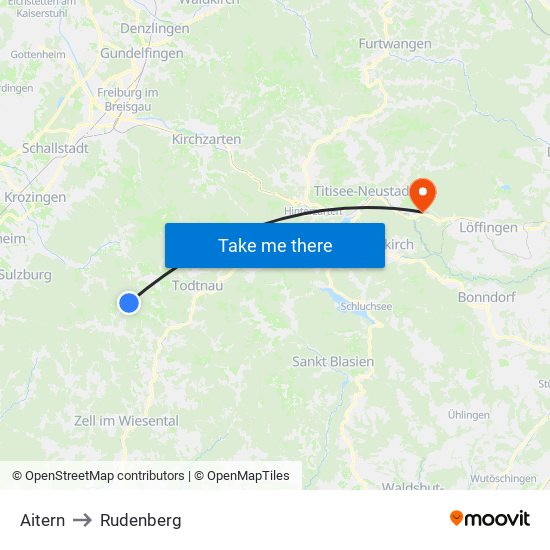Aitern to Rudenberg map