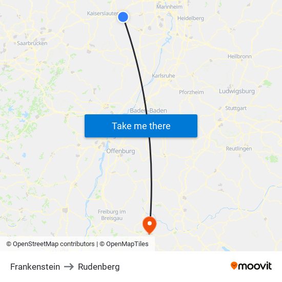 Frankenstein to Rudenberg map