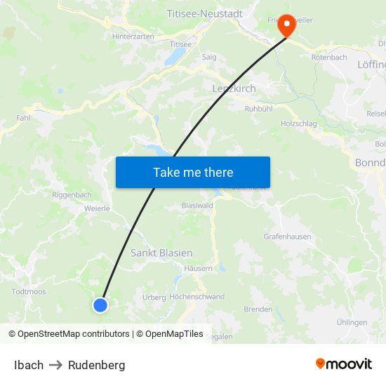 Ibach to Rudenberg map