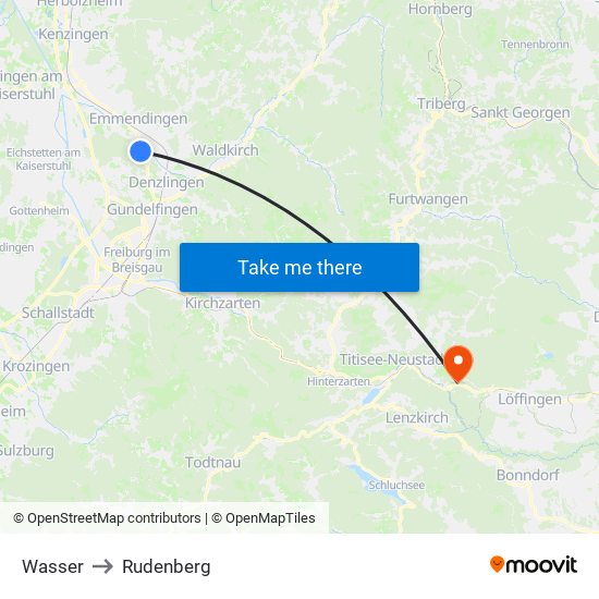 Wasser to Rudenberg map