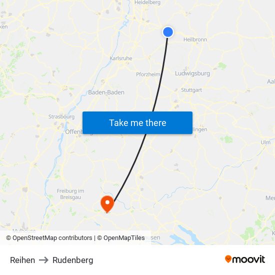 Reihen to Rudenberg map