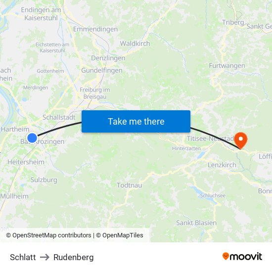 Schlatt to Rudenberg map