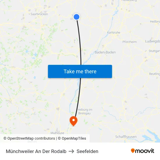 Münchweiler An Der Rodalb to Seefelden map