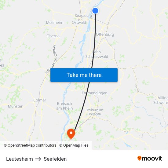 Leutesheim to Seefelden map