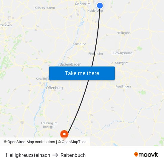 Heiligkreuzsteinach to Raitenbuch map