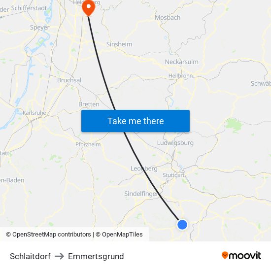 Schlaitdorf to Emmertsgrund map