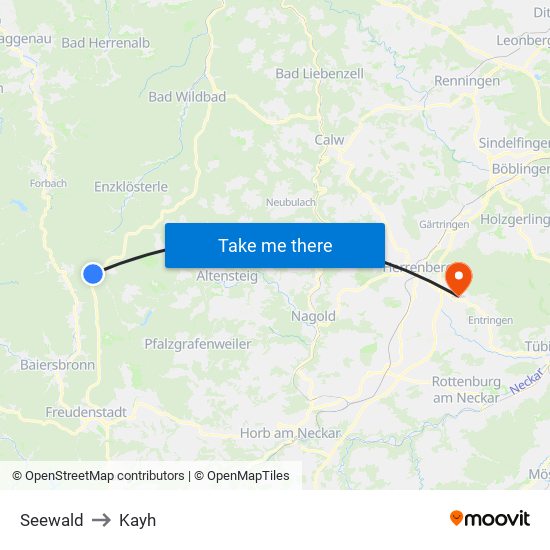 Seewald to Kayh map