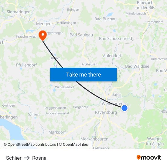 Schlier to Rosna map