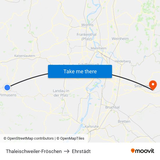 Thaleischweiler-Fröschen to Ehrstädt map